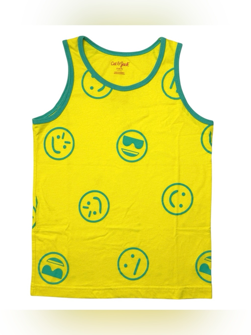 Cat & Jack Emoji Tank Top Yellow S (6/7)